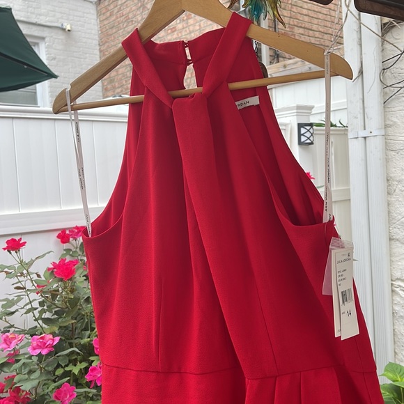 Julia Jordan - Red Knot Neck Halter Dress - Picture 5 of 14